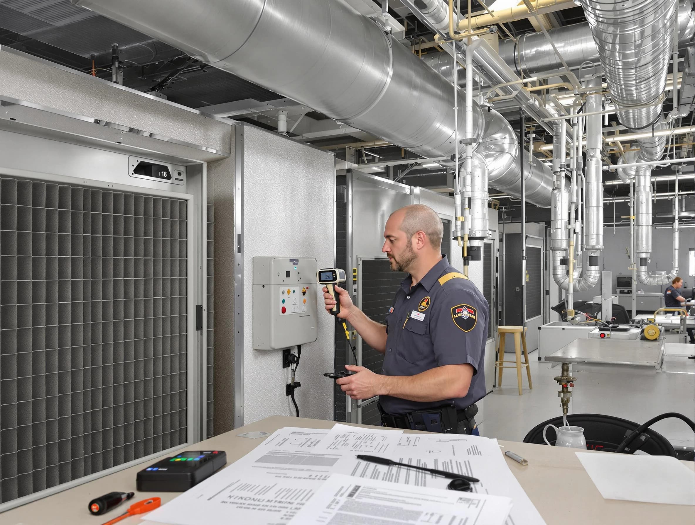 Professional filter system inspection by Fort Lee Air Duct Cleaning in Fort Lee