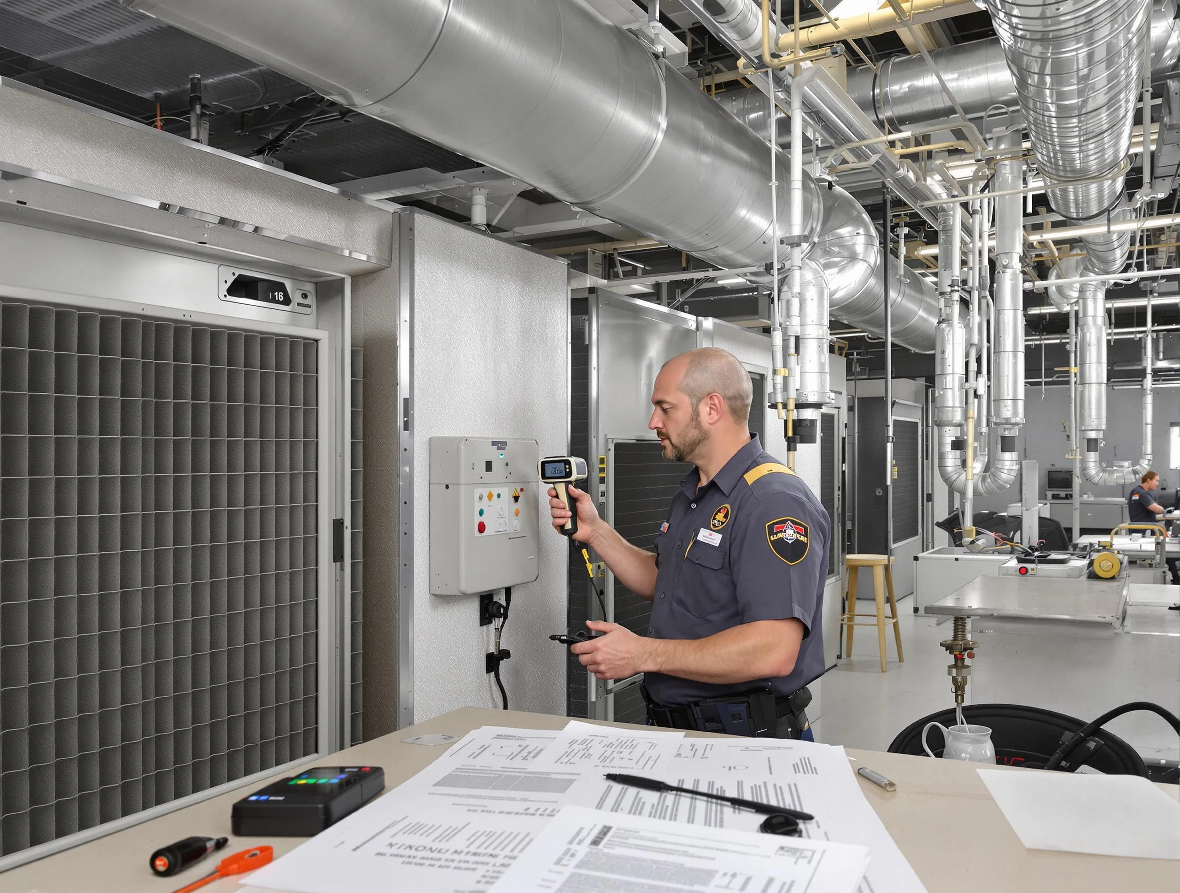 Professional filter system inspection by Fort Lee Air Duct Cleaning in Fort Lee